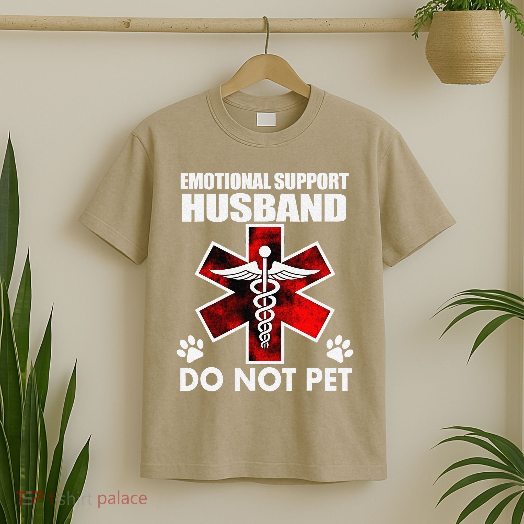 Emotional Support Husband Do Not Pet T-Shirt
