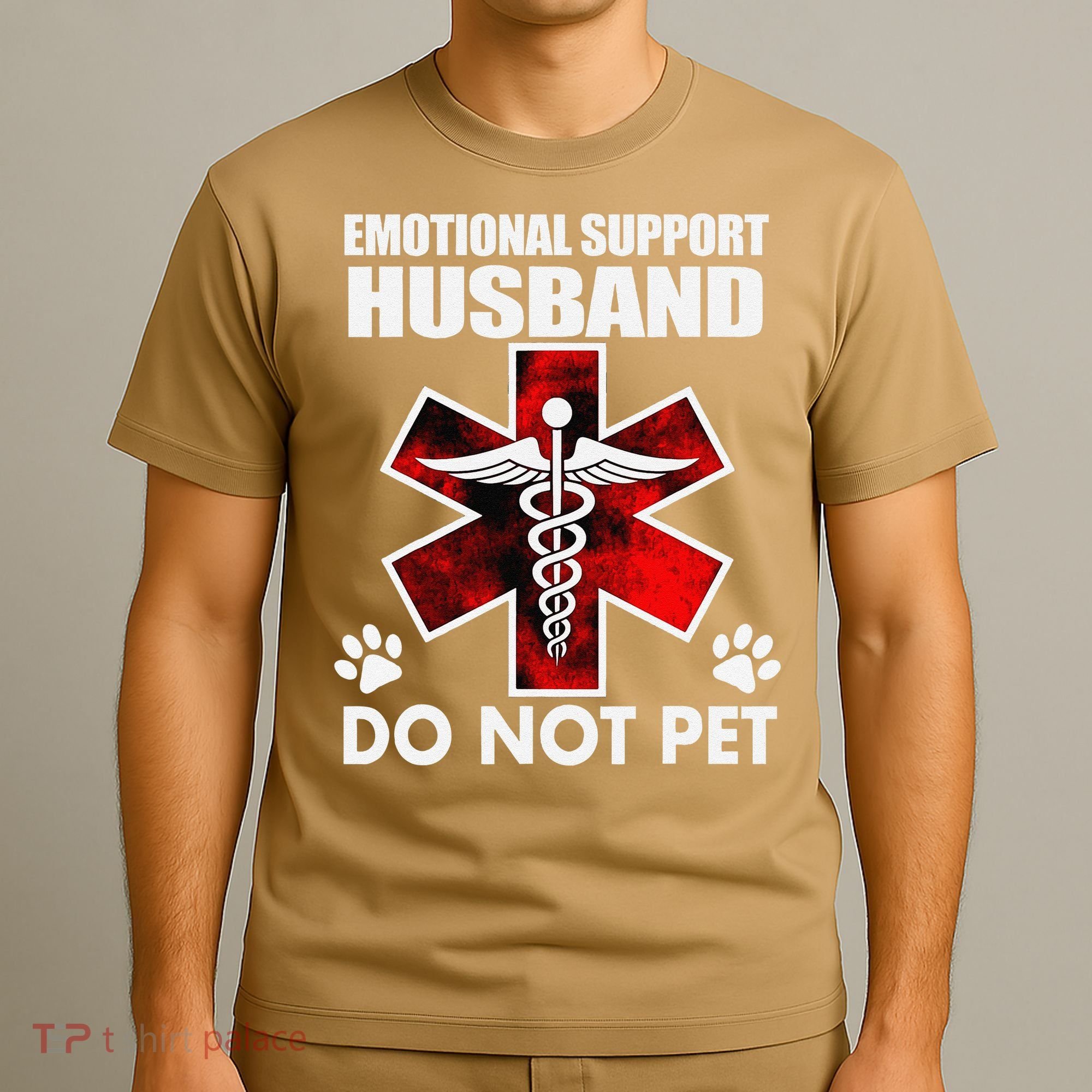 Emotional Support Husband Do Not Pet T-Shirt