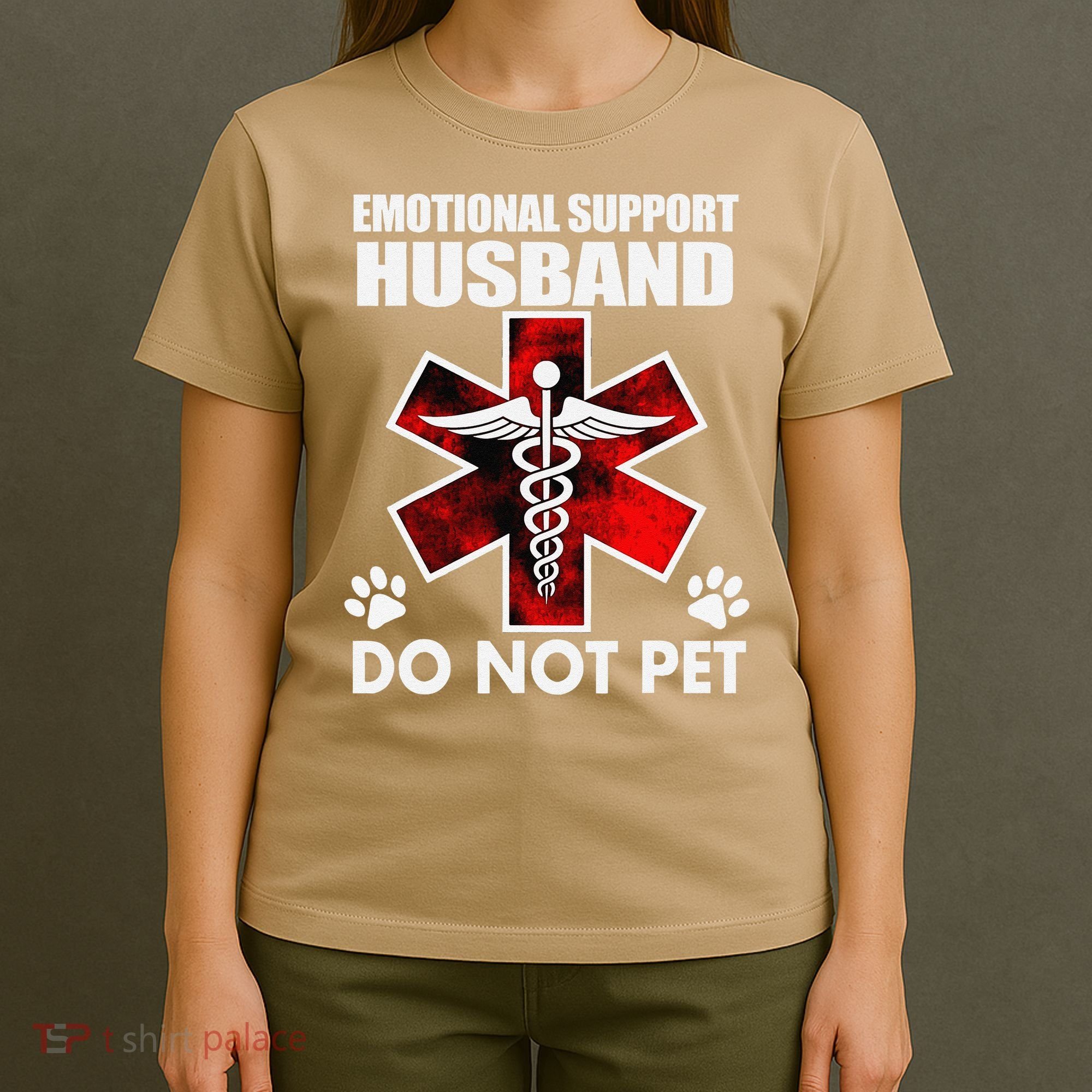 Emotional Support Husband Do Not Pet T-Shirt