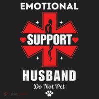 Emotional Support Husband Do Not Pet Beanie thumb 2
