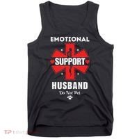 Emotional Support Husband Do Not Pet Tank Top thumb 0