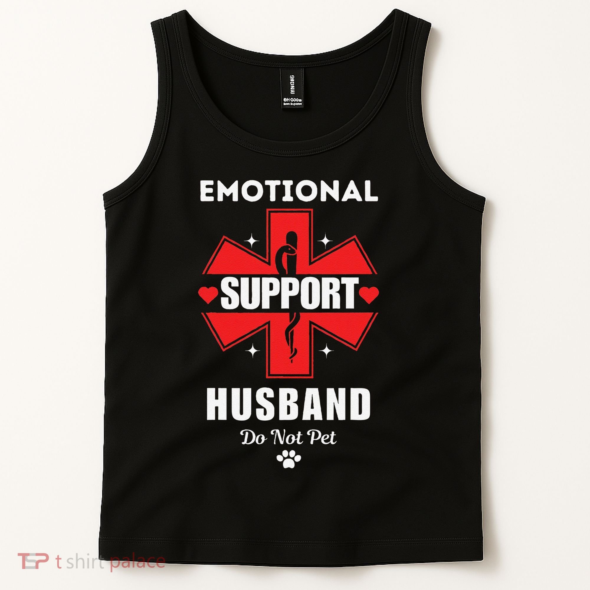 Emotional Support Husband Do Not Pet Tank Top