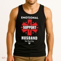 Emotional Support Husband Do Not Pet Tank Top thumb 3