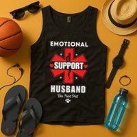 Emotional Support Husband Do Not Pet Tank Top thumb 4