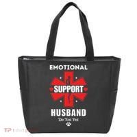 Emotional Support Husband Do Not Pet Tote Bag thumb 0