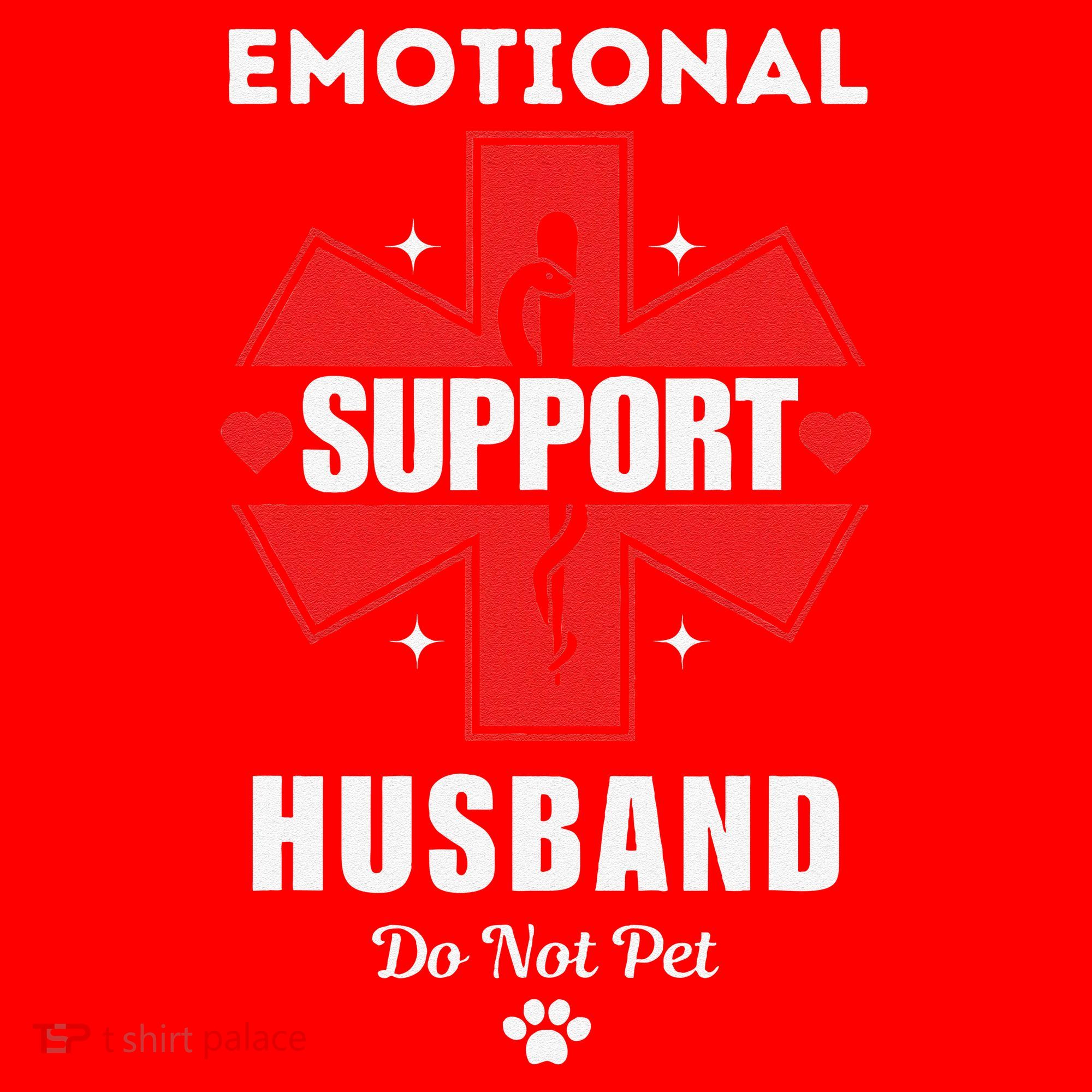 Emotional Support Husband Do Not Pet Santa Hat