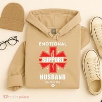 Emotional Support Husband Do Not Pet Hoodie thumb 4