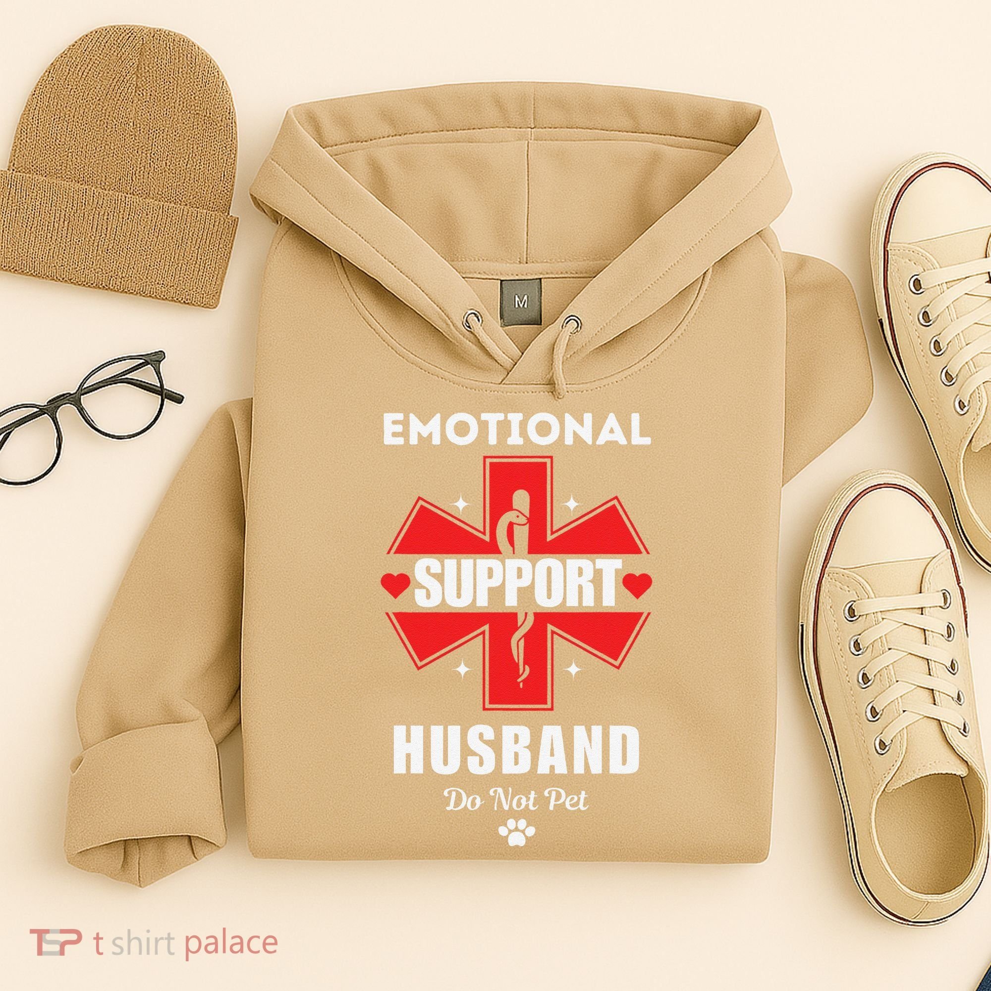Emotional Support Husband Do Not Pet Hoodie