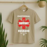 Emotional Support Husband Do Not Pet T-Shirt thumb 2