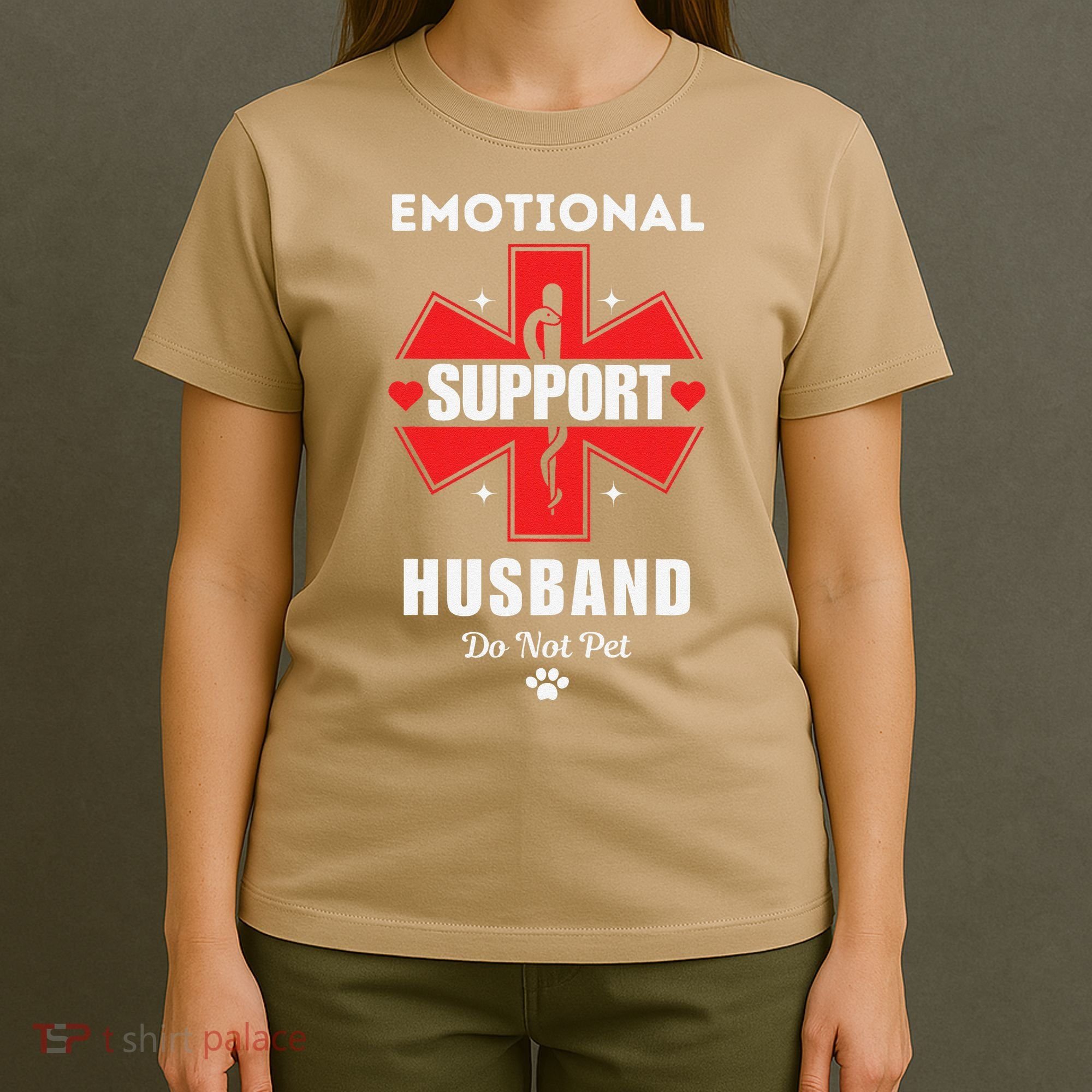 Emotional Support Husband Do Not Pet T-Shirt