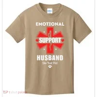 Emotional Support Husband Do Not Pet Kids T-Shirt thumb 0