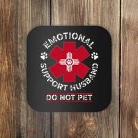 Emotional Support Husband Do Not Pet Coaster thumb 0