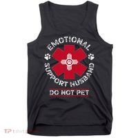 Emotional Support Husband Do Not Pet Tank Top thumb 0