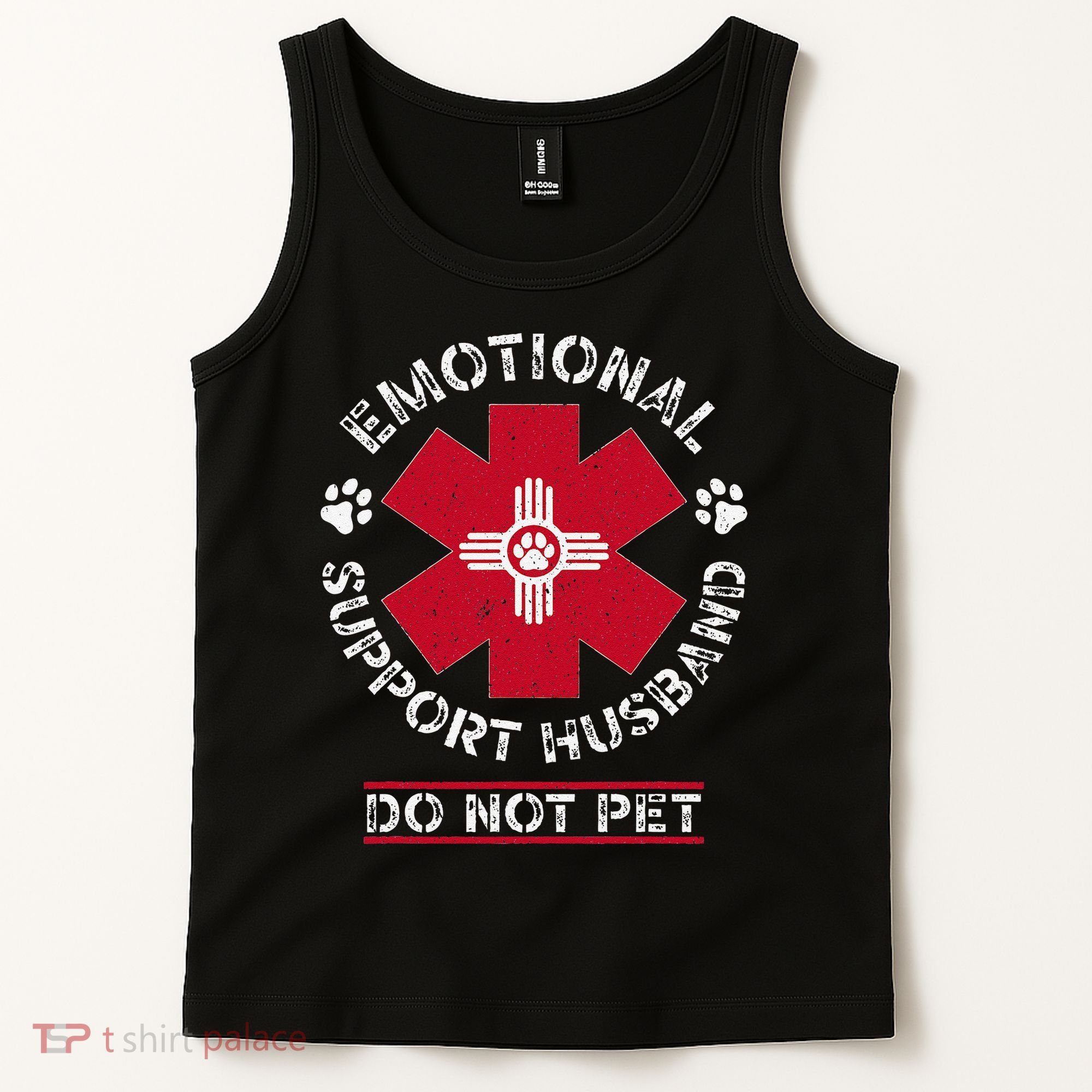 Emotional Support Husband Do Not Pet Tank Top
