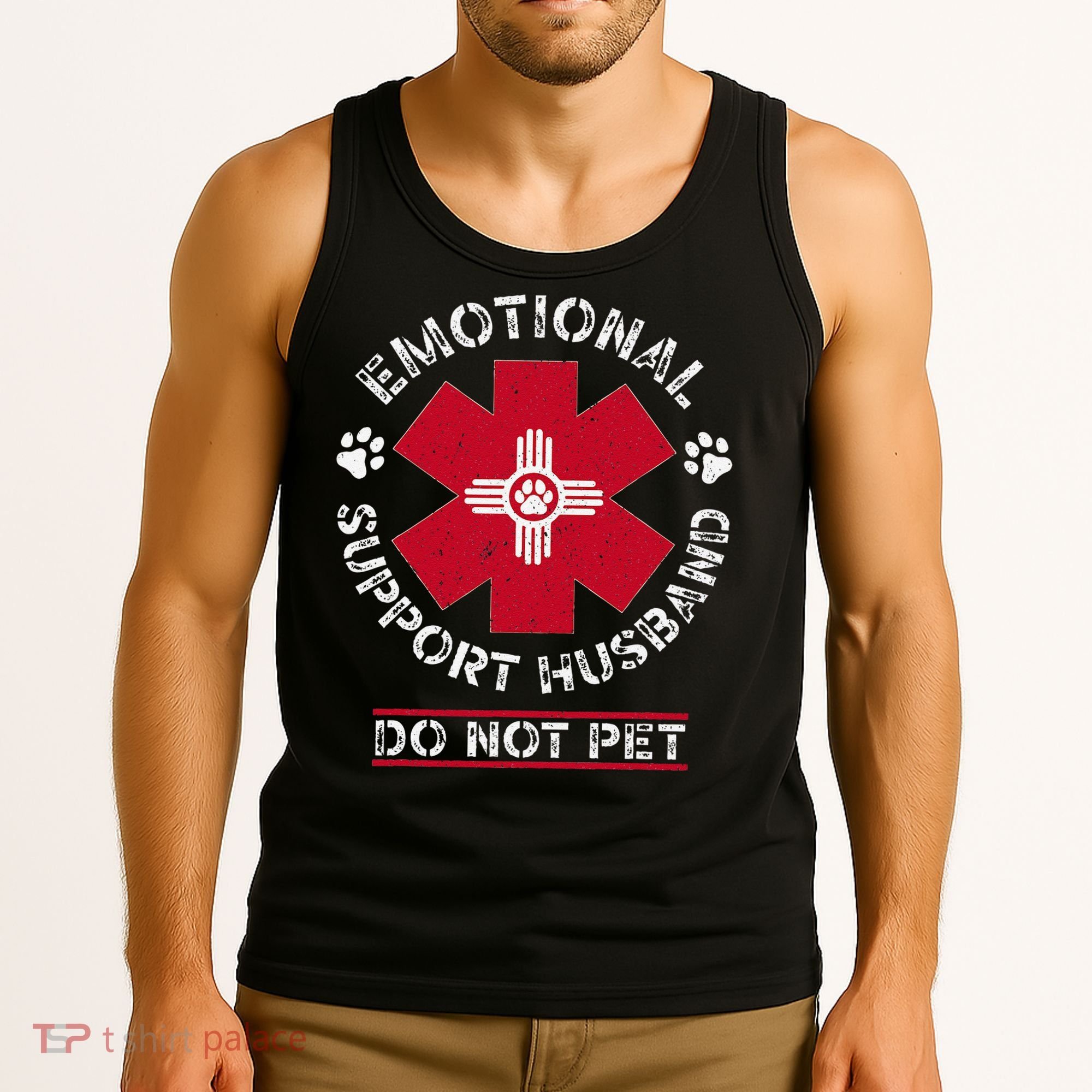 Emotional Support Husband Do Not Pet Tank Top