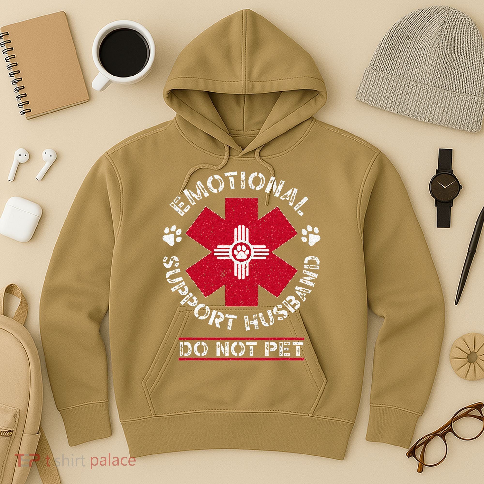 Emotional Support Husband Do Not Pet Hoodie
