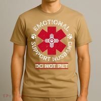 Emotional Support Husband Do Not Pet T-Shirt thumb 3