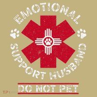 Emotional Support Husband Do Not Pet T-Shirt thumb 7