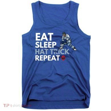 Eat Sleep Hat Trick Repeat Funny Soccer Hockey Design Gift Tank Top