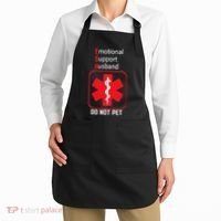 Emotional Support Husband Do Not Pet Apron thumb 2