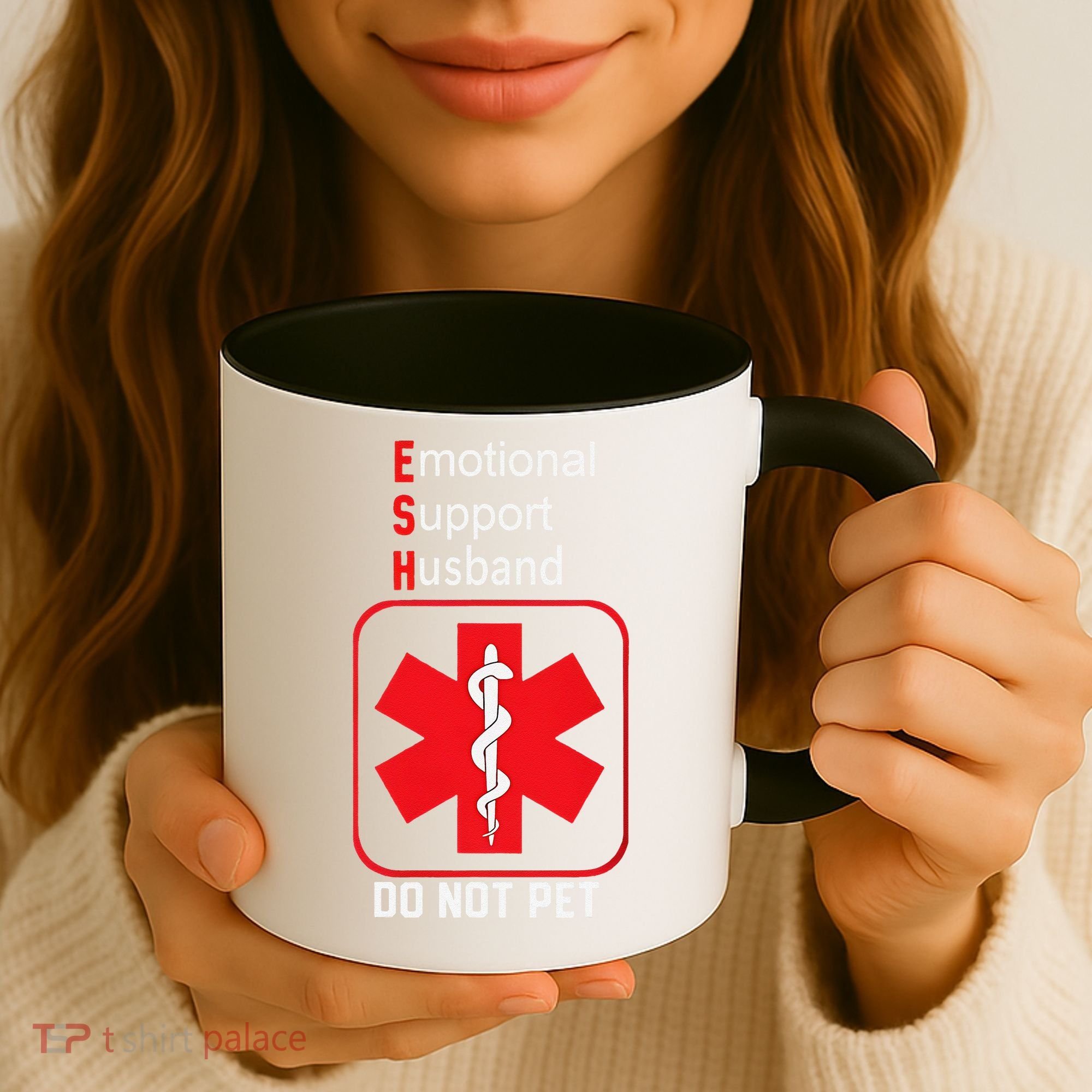 Emotional Support Husband Do Not Pet Coffee Mug