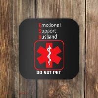 Emotional Support Husband Do Not Pet Coaster thumb 0