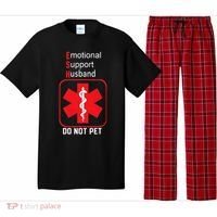 Emotional Support Husband Do Not Pet Pajama Set thumb 0