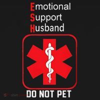 Emotional Support Husband Do Not Pet Pajama Set thumb 2