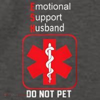 Emotional Support Husband Do Not Pet Vector Backpack thumb 2