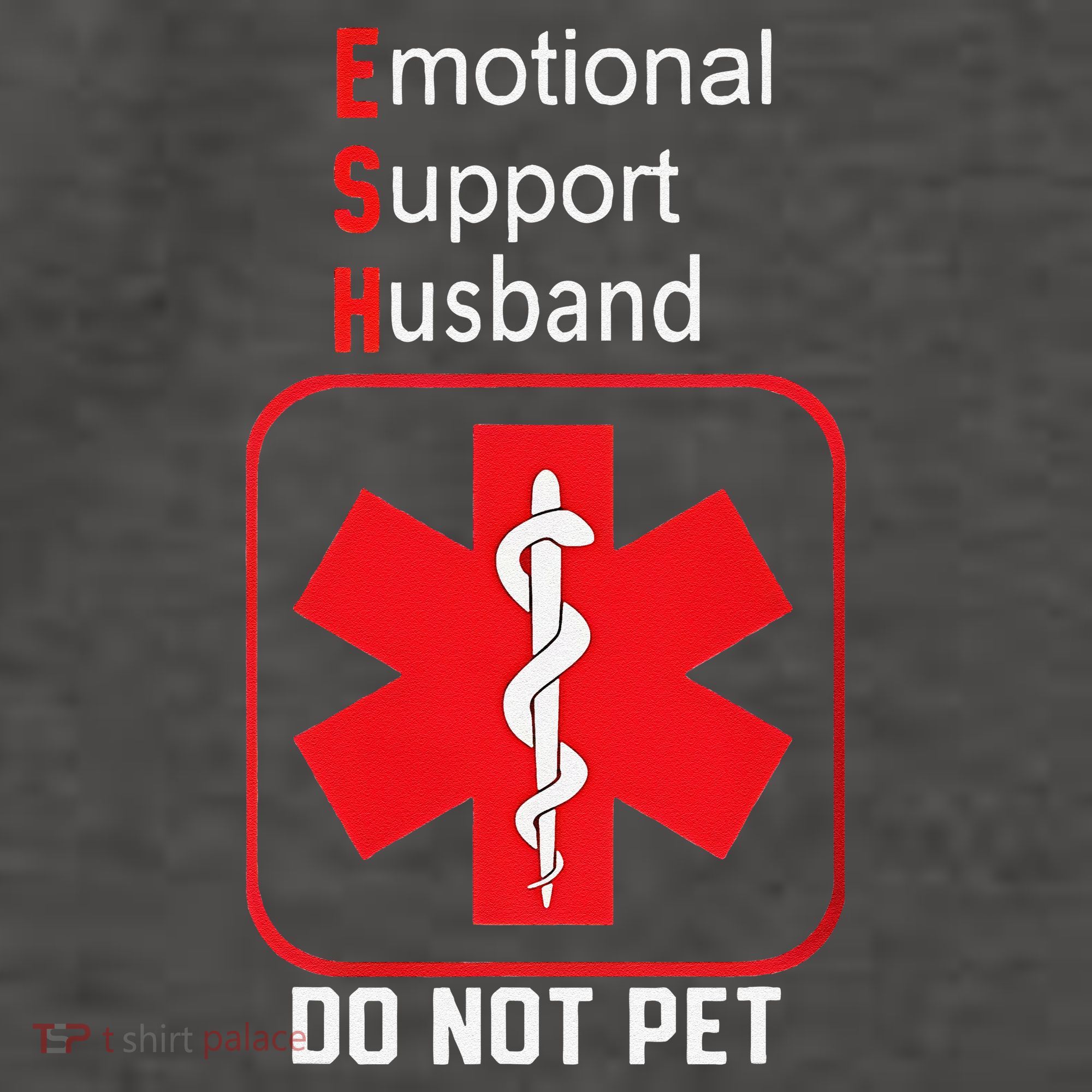 Emotional Support Husband Do Not Pet Vector Backpack