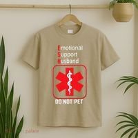 Emotional Support Husband Do Not Pet T-Shirt thumb 2