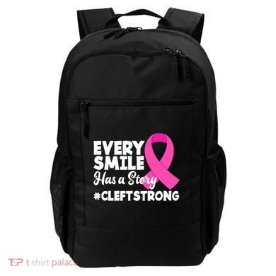 Every Smile Has A Story Cleft Lip And Palate Awareness Great Gift Backpack
