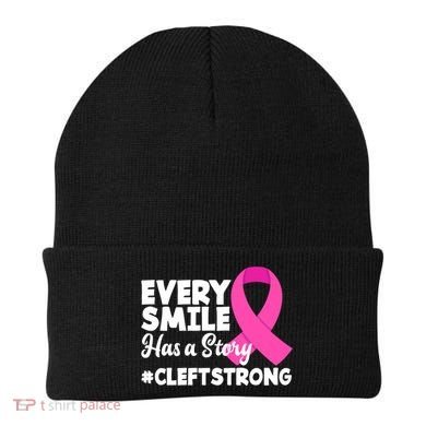 Every Smile Has A Story Cleft Lip And Palate Awareness Great Gift Beanie