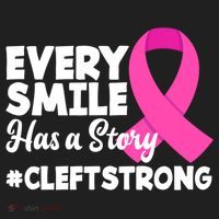 Every Smile Has A Story Cleft Lip And Palate Awareness Great Gift Golf Towel thumb 3