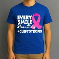 Every Smile Has A Story Cleft Lip And Palate Awareness Great Gift T-Shirt thumb 3