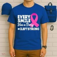 Every Smile Has A Story Cleft Lip And Palate Awareness Great Gift T-Shirt thumb 6