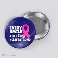 Every Smile Has A Story Cleft Lip And Palate Awareness Great Gift Button thumb 0