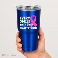 Every Smile Has A Story Cleft Lip And Palate Awareness Great Gift Tumbler thumb 2