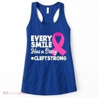 Every Smile Has A Story Cleft Lip And Palate Awareness Great Gift Women's Tank Top thumb 0