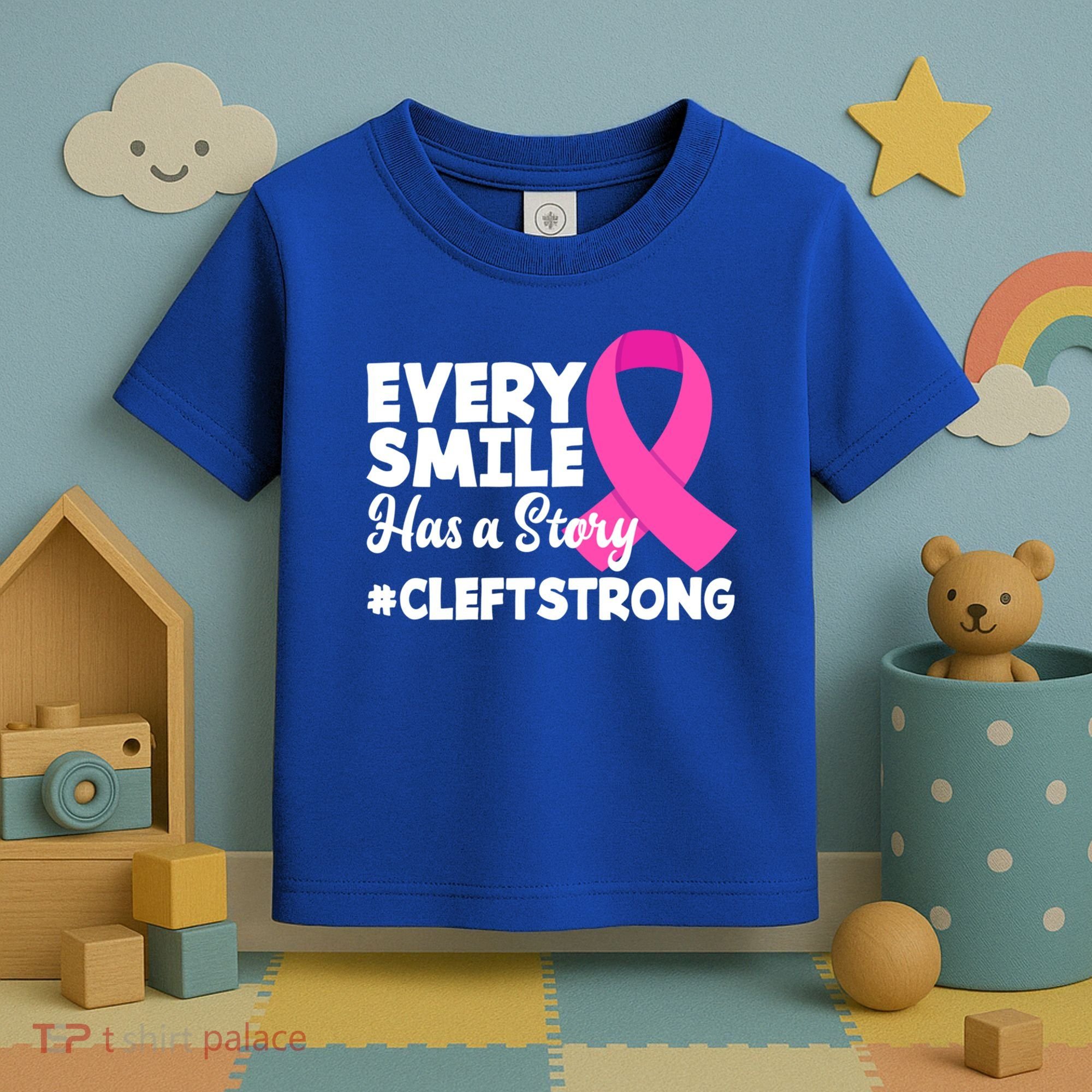 Every Smile Has A Story Cleft Lip And Palate Awareness Great Gift Toddler T-Shirt