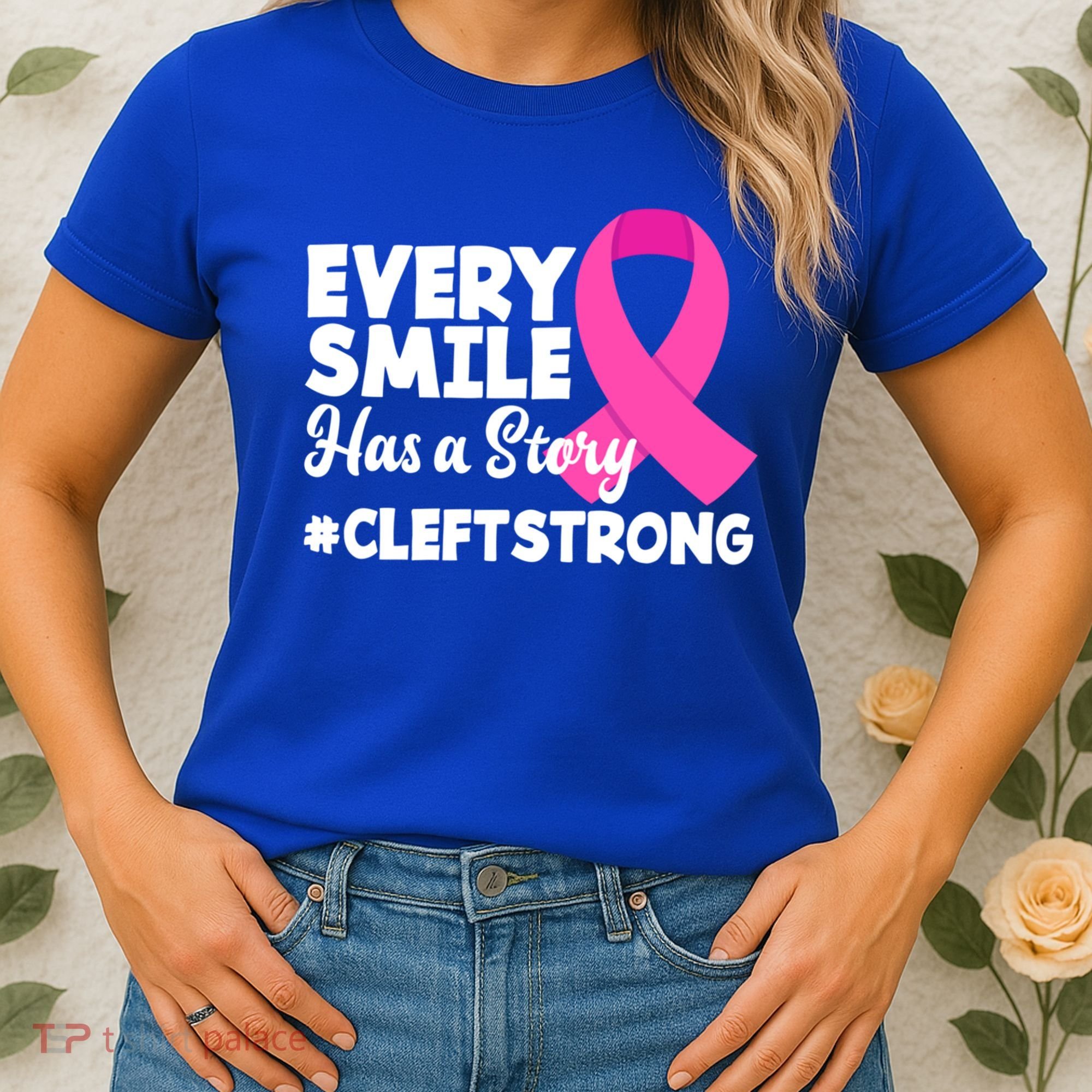 Every Smile Has A Story Cleft Lip And Palate Awareness Great Gift Women's T-Shirt
