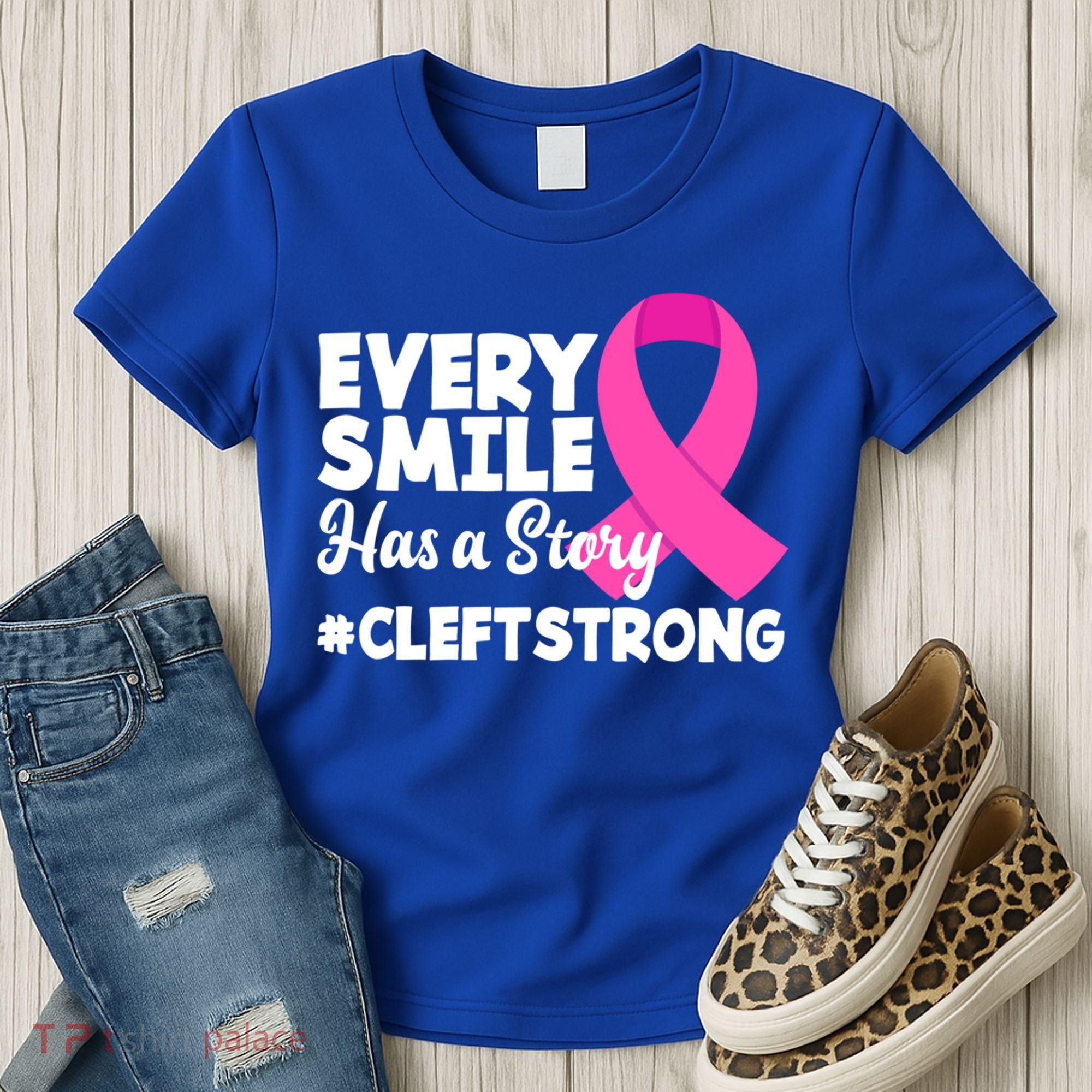 Every Smile Has A Story Cleft Lip And Palate Awareness Great Gift Women's T-Shirt