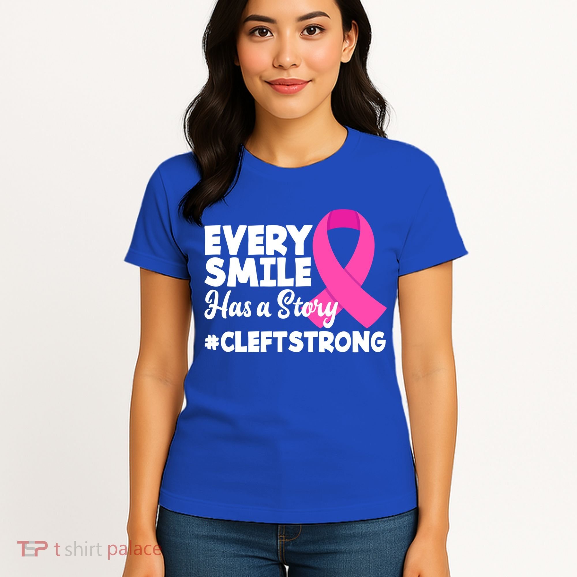 Every Smile Has A Story Cleft Lip And Palate Awareness Great Gift Women's T-Shirt
