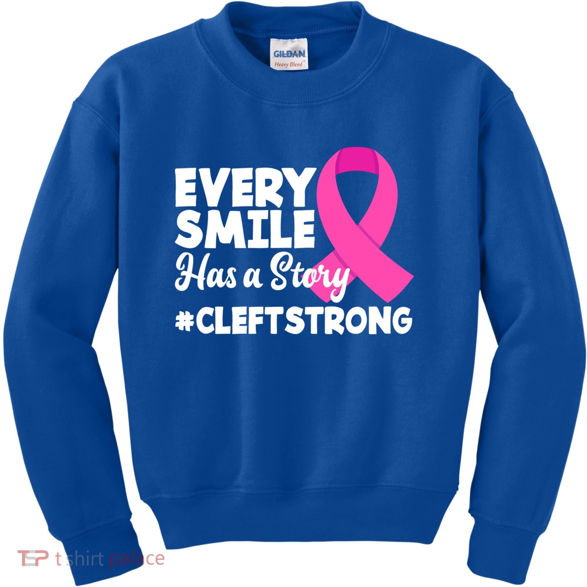 Every Smile Has A Story Cleft Lip And Palate Awareness Great Gift Kids Sweatshirt