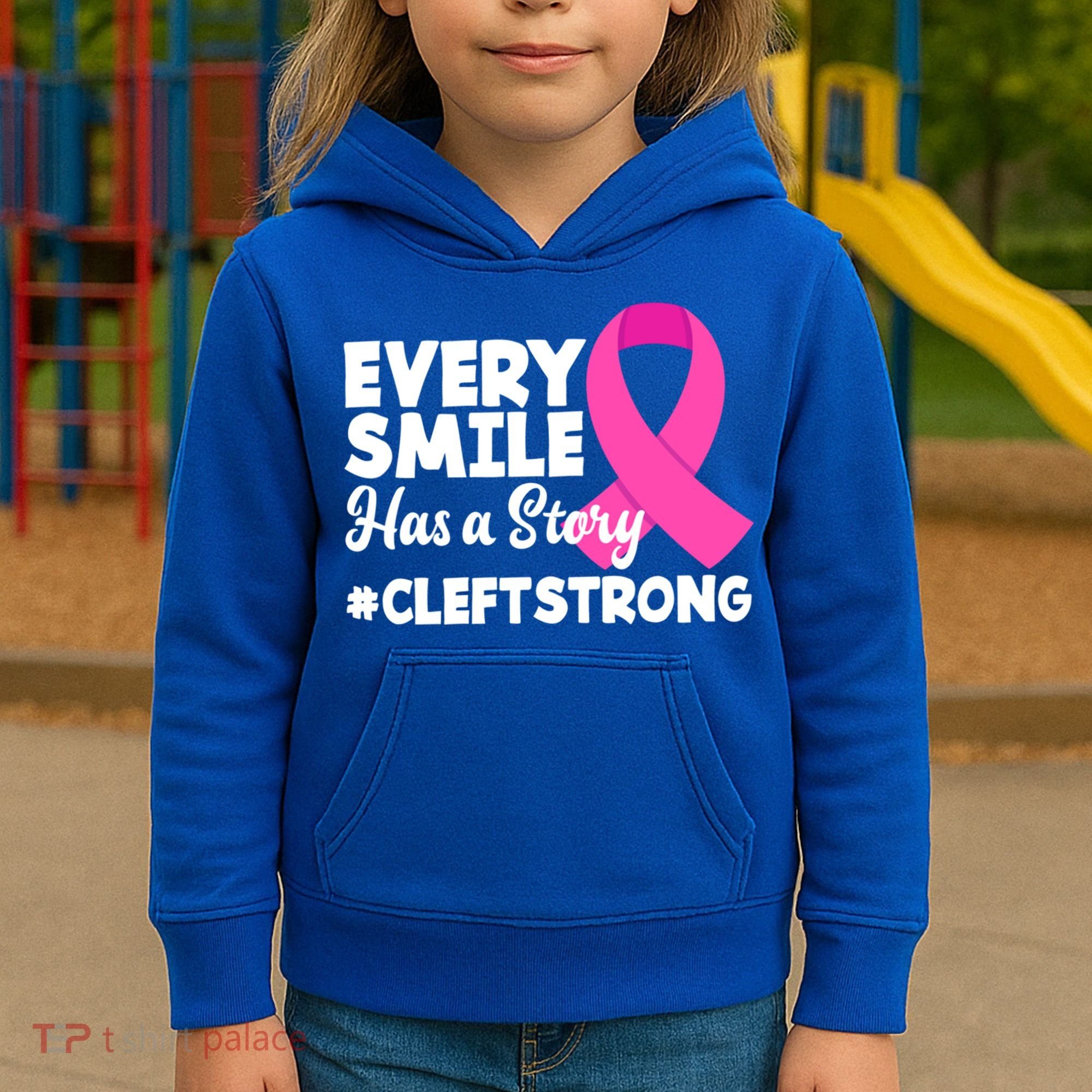 Every Smile Has A Story Cleft Lip And Palate Awareness Great Gift Kids Hoodie