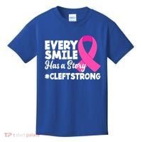 Every Smile Has A Story Cleft Lip And Palate Awareness Great Gift Kids T-Shirt thumb 0