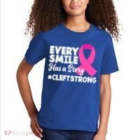 Every Smile Has A Story Cleft Lip And Palate Awareness Great Gift Kids T-Shirt thumb 2