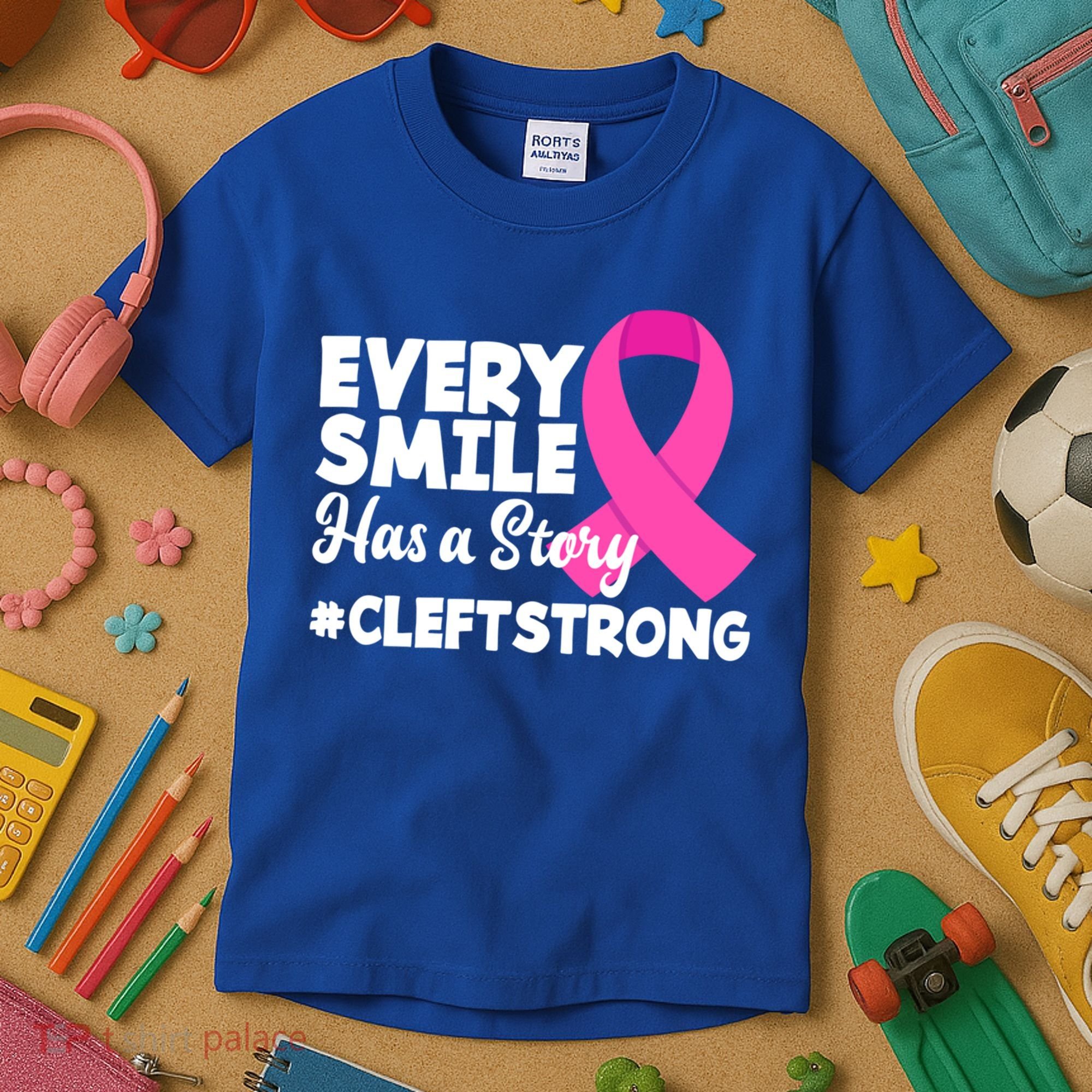 Every Smile Has A Story Cleft Lip And Palate Awareness Great Gift Kids T-Shirt