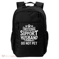 Emotional Support Husband Do Not Pet Funny Marriage Quote Backpack thumb 0