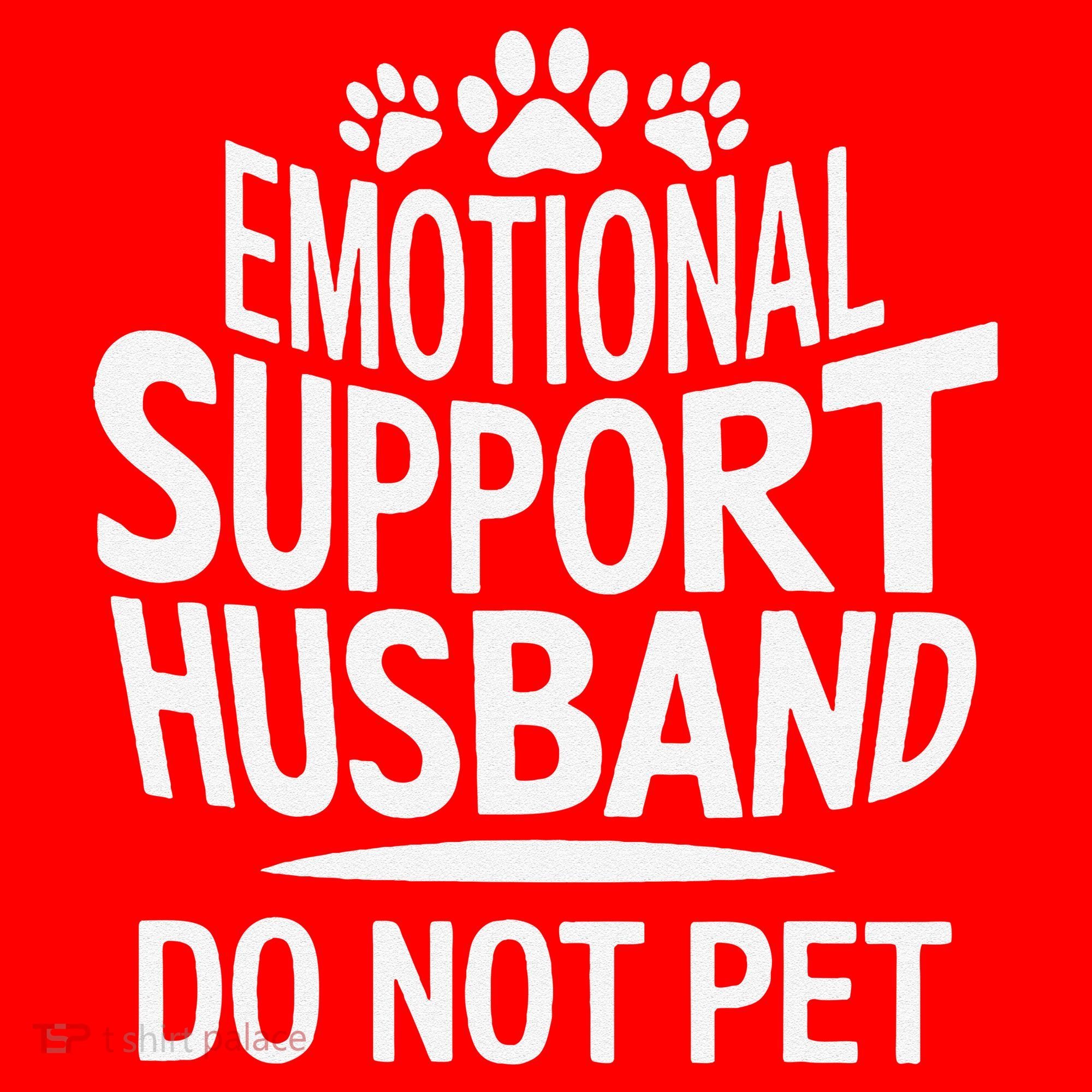 Emotional Support Husband Do Not Pet Funny Marriage Quote Santa Hat